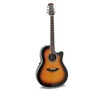 Ovation Guitarra acústica eléctrica Pro Series Custom Balladeer - Sólido grado AAA Sitka - Deep Contour Lyrachord Body - Incluye funda blanda de 20 mm - Vintage Burst - 2762BL-VB-G