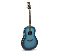 Ovation Guitarra acústica eléctrica Pro Series Ultra 1516 Mid Non-Cutaway - Tapa de abeto macizo de grado A - Cuerpo de lyracord Mid-Depth - con funda suave - barniz UV efecto metálico - Dusk till