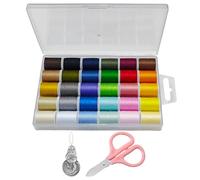 OVDGWC 0 Piezas De Hilo De Coser, 1 Pieza De Hilo De Coníferas Y 1 Pieza De Tijeras Pequeñas, Hilo De Coser De Poliéster, Requisitos De Costura, Accesorios para La Marca De Bricolaje