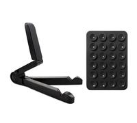 OVDGWC 1 Pieza De Soporte De Soporte De Tableta Negra, 1 Pieza De Pegatina De Soporte De Teléfono Móvil Negro, Soporte Creativo De Tableta Plegable, Soporte Práctico para Viajes Al Aire Libre