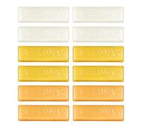 OVDGWC 12 Piezas De Bloques De Cera De Abejas, Cera De Abejas Simple, Productos De Cera De Productos para El Cuidado De La Piel con Bucle De Bricolaje, Bloques De Cera De Jabón De Lápiz Labial