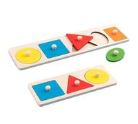 OVDGWC 2 Conjuntos De Juguetes De Madera para Niños, Juguetes Geométricos, Juguetes De Rompecabezas, Juguetes Educativos De La Primera Infancia, Juguetes Educativos para Niños