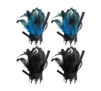 OVDGWC 2 Pares De Pulseras Superiores De Plumas, Pulseras Retro, Pulseras Creativas, Pulseras Góticas, Accesorios para El Juego De Juegos De Roles