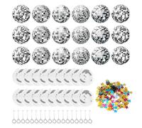 OVDGWC 3 Juegos De Joyas En Espiral De Discoteca Y Migas De Lentejuelas De Estrella De 10G, Diseño De Fondo De Fiesta, Adornos Coles Brillantes, Decoraciones De Fiesta