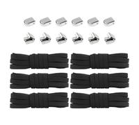 OVDGWC 3 Pares De Cordones De Zapatos Negros, Cordones De Zapatos Elásticos Clásicos, Escritores Creativos De Escritura De Zapatos, Zapatos Para Niños Para Adultos