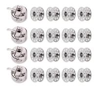 OVDGWC Hell De Transporte De 4 Piezas Y Bobinas De 16 Partes, Accesorios De Máquinas De Coser, Máquinas De Coser Piezas De Metal, Caja De Bobina De Máquina De Coser Doméstica