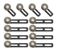 OVDGWC Otones De Jeans De 12 Partes, Botones Telescópicos, Botones Extraíbles, Teclas De Extensión De La Cintura, Botones Elásticos