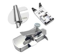 OVDGWC Pieza De Herramienta De Control De Magnet De La Máquina De Coser, 1 Pieza De Máquina Redonda De Borde Y 1 Pieza De Pie De La Máquina De Coser, Accesorios De La Máquina De Coser