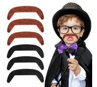 OVDGWC Piezas De Barba Falsa, Barba Simulada Autoadhesiva, Juegos De Juego De Roles, Accesorios De Rendimiento, Suministros De Fiesta, Accesorios De Ropa
