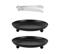 OVDGWC Piezas De Candelabros De Hierro Negro Y 1 Pieza De Clip De Vela, Cáscara De Vela De Aromaterapia, Adornos De Decoración del Hogar, Candelabros