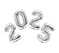 OVDGWC Piezas De Globos Digitales, 16 Pulgadas 2025 Globos, Globos De Decoración De Fiestas, Escenas De Fiesta -Layout, Globos Decorativos Creativos