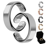 Oveallgo Anillo de mujer SöMni con menopausia, 2.0 Sömni, para ajustar la talla, perder peso, relajarse, aliviar la fatiga y mejorar la calidad del sueño, Acero inoxidable de zinc (brillo duradero