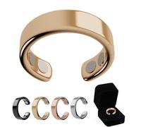 Oveallgo Anillo de mujer SöMni con menopausia, 2.0 Sömni, para ajustar la talla, perder peso, relajarse, aliviar la fatiga y mejorar la calidad del sueño, Acero inoxidable de zinc (brillo duradero