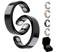 Oveallgo Anillo de mujer SöMni con menopausia, 2.0 Sömni, para ajustar la talla, perder peso, relajarse, aliviar la fatiga y mejorar la calidad del sueño, Acero inoxidable de zinc (brillo duradero