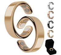 Oveallgo Anillo de mujer SöMni con menopausia, 2.0 Sömni, para ajustar la talla, perder peso, relajarse, aliviar la fatiga y mejorar la calidad del sueño, Acero inoxidable de zinc (brillo duradero