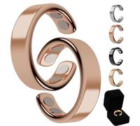 Oveallgo Anillo de mujer SöMni con menopausia, 2.0 Sömni, para ajustar la talla, perder peso, relajarse, aliviar la fatiga y mejorar la calidad del sueño, Acero inoxidable de zinc (brillo duradero