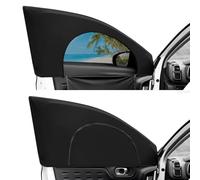 Ovege Parasol para Ventana Lateral de Coche, Malla Transpirable, Cremallera, Cubierta para Ventana de Coche, Camping, privacidad, Ajuste Universal para la mayoría (95%) de los Asientos Delanteros de