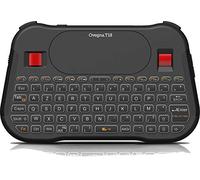 Ovegna T18: Mini teclado inalámbrico (AZERTY), inalámbrico de 2.4Ghz, Touchpad, batería recargable, RGB retroiluminado, para Smart TV, PC, Mini PC, Mac, Raspberry PI 2/3/4, consolas, Android Box