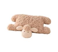 Oveja de peluche de peluche, muñeca linda, calmante y acogedora como | Cojín decorativo de cordero para sofá, hogar, habitación de los niños, viajes, coche, salón, sofá y urlau