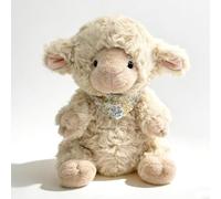 Oveja de Peluche Suave y esponjosa, Juguete de Granja Sentado, muñeco de Oveja Lindo y abrazable para niños y bebés, cumpleaños, decoración Encantadora para niños y niñas Khaki