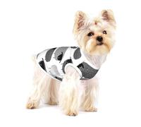 Oveja Divertida sobre Fondo Gris,Camiseta de algodón sin Mangas para Mascotas, Chaleco Transpirable, Suave y elástico para Cachorros,L