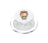 Oveja Floral para Mujer Solo una Chica Que ama Las ovejas PopSockets PopGrip para MagSafe