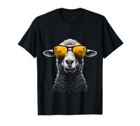 Oveja Gafas de sol Arte Animal Ilustración Gráfico Ovejas Camiseta