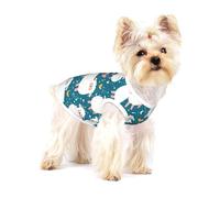Oveja Linda,Camiseta de algodón sin Mangas para Mascotas, Chaleco Transpirable, Suave y elástico para Cachorros,L