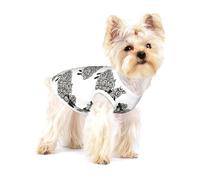 Oveja Linda,Camiseta de algodón sin Mangas para Mascotas, Chaleco Transpirable, Suave y elástico para Cachorros,S