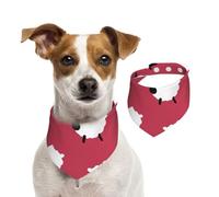 Oveja Linda de Dibujos Animados, Oveja Blanca, Oveja roja Impresa,Pañuelos de algodón para Perros, Bufandas Ajustables para Mascotas,M