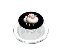 Oveja Navidad/Santa Claus Oveja PopSockets PopGrip para MagSafe