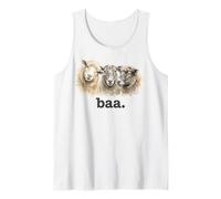 Ovejas Baa Funny Sheep Lover Funny Baa Camiseta sin Mangas