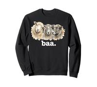 Ovejas Baa Funny Sheep Lover Funny Baa Sudadera