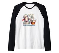 Ovejas con Cita sarcástica - No Hagas una Pregunta estúpida Camiseta Manga Raglan