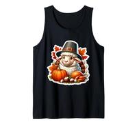 Ovejas de Acción de Gracias Otoño Otoño Cottagecore Granjero Propietario Camiseta sin Mangas