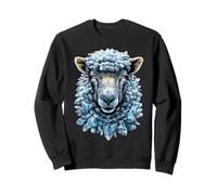 Ovejas Escarchadas con Hielo Fantasía Animales Temporada Nieve In Sudadera