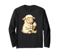 Ovejas Helado Zoo Animal Lover Kawaii Niños Niñas Niños Manga Larga