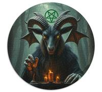 Ovejas Malvadas Adultos-Niños Rompecabezas Redondo 1000p animaless Das Tier Wild animaless Beast Circular Puzzle Niños: Construir Maquetas Decoración Hogar 1000pcs (67.5x67.5cm)