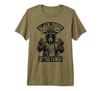 Ovejas Negras De La Familia Rudo Adulto Medio Dedo Cabra Camiseta Premium