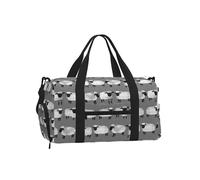 Ovejas Niños Grises Género Neutro Animales de Granja,Bolso Deportivo Bandolera de Mano, Bolsa de Deporte, Bolsa de Viaje de Gran Capacidad para Mujeres y Hombres.