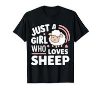 Ovejas Solo Una Chica Que Ama El Granjero De Animales De Ovejas Camiseta