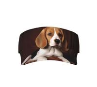 ovely - Gorra de béisbol ajustable para perro Beagle, con protección UV, para hombres y mujeres, color negro