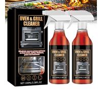 Oven and Grill Cleaner Spray, Cleaner and Degreaser for Grill, Heavy-Duty Degreaser Spray, Eliminates Thick Grease & Build Up for Home (2pcs)