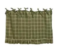 Oven Door Curtain, Embroidered Stove Cover, Ruffled Trim Kitchen Decor with Ribbon Ties for Farmhouse Apartment Cafe Range Dishwasher Home, Decorative Oven Door Protector for Stylish Kitchen Display