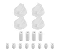 Oven Knob - ABS, Cooker Knobs, de alto grado | Widely Used Gas Stove, Control Knobs For Kitchen Stoves, Ovens, Termostatos, Black Precise Temperature Adjustment Compatible & Various Ovens (Silver)