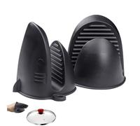 Oven Mitts Cute - Shark Shape Silicone 2pcs | Anti-Slip Microwave Mitt BBQ Grill Mitts, Grill Accessories Fun Shark Design Heat Protection for Steamer, Oven