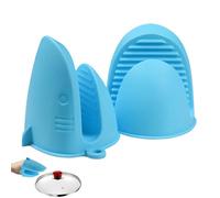 Oven Mitts Cute - Shark Shape Silicone 2pcs | Anti-Slip Microwave Mitt BBQ Grill Mitts, Grill Accessories Fun Shark Design Heat Protection for Steamer, Oven