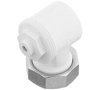 Oventrop Adaptador de ángulo para válvula HK 1011450, blanco, 1 pieza