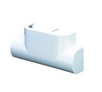 Oventrop Cubierta de diseño para grifo de dos tubos Multiblock T (forma esquina), color blanco