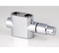 Oventrop Juego de racores de conexión 3, recto cromado, 1184283